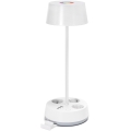 Aigostar - LED RGBW Stmívatelná stolní lampa se zásuvkami a USB LED/4,6W/230V 3000/4000/6500K bílá