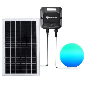 Aigostar - LED RGBW Stmívatelná venkovní lampa MESH LED/35W/3,7V 4000mAh 2700-6500K IP65 pr. 30 cm + dálkové ovládání