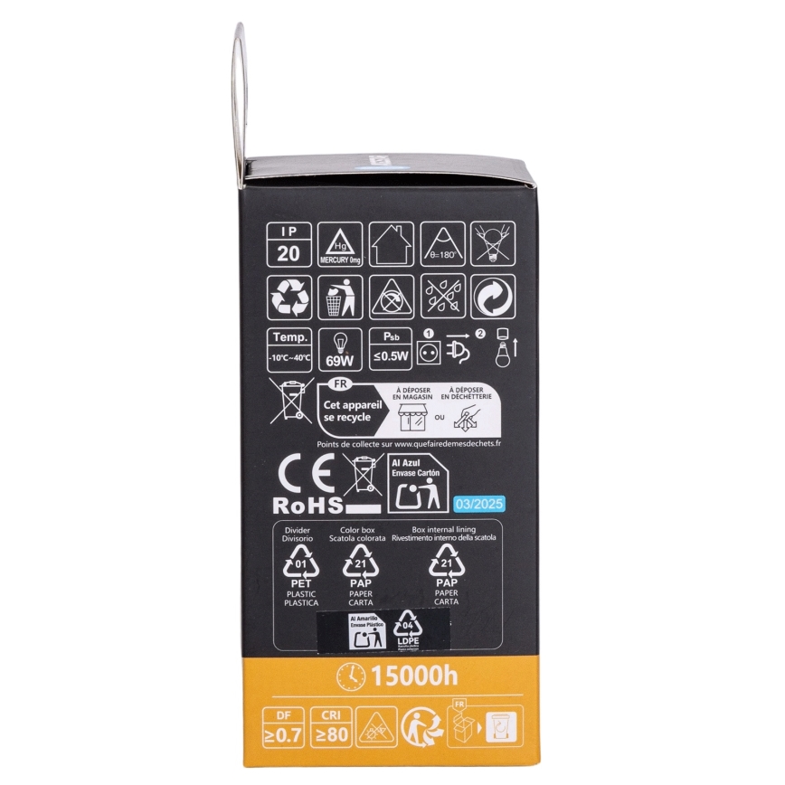 Aigostar - LED RGBW Stmívatelná žárovka A60 E27/10W/230V 3000K + dálkové ovládání