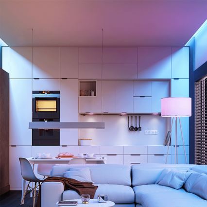 Aigostar - LED RGBW Stmívatelná žárovka C37 E14/6W/230V 3000K + dálkové ovládání