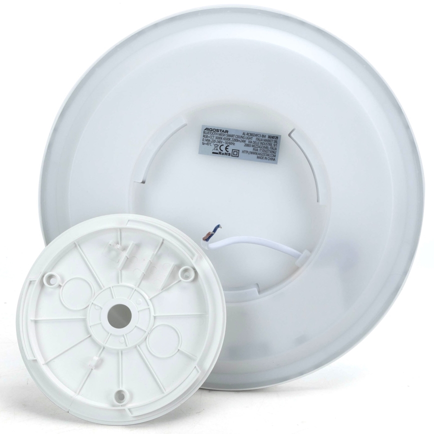 Aigostar - LED RGBW Stmívatelné stropní svítidlo MESH LED/24W/230V 3000-6500K bílá + dálkové ovládání