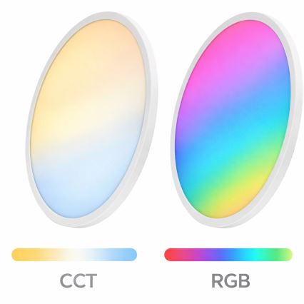 Aigostar - LED RGBW Stmívatelné stropní svítidlo MESH LED/36W/230V 3000-6500K bílá + dálkové ovládání