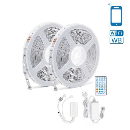 Aigostar - LED RGBW Stmívatelný pásek LED/48W/12V 2x7,5 m Wi-Fi
