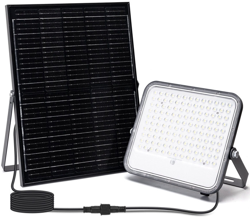 Aigostar - LED RGBW Stmívatelný solární reflektor LED/200W/3,4V IP66 + dálkové ovládání