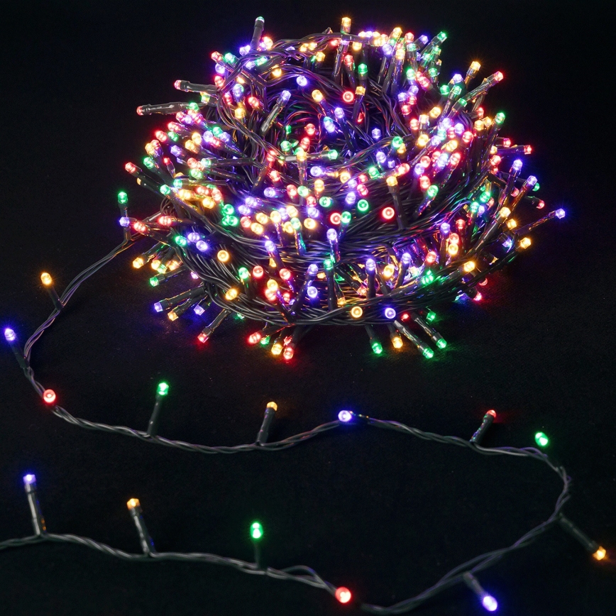 Aigostar - LED RGBY Venkovní vánoční řetěz 600xLED/8 funkcí 30 m IP44