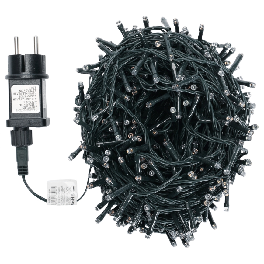 Aigostar - LED RGBY Venkovní vánoční řetěz 600xLED/8 funkcí 30 m IP44