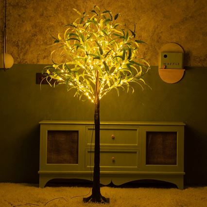 Aigostar - LED Solární dekorace 210xLED/3,5m IP65 teplá bílá olive