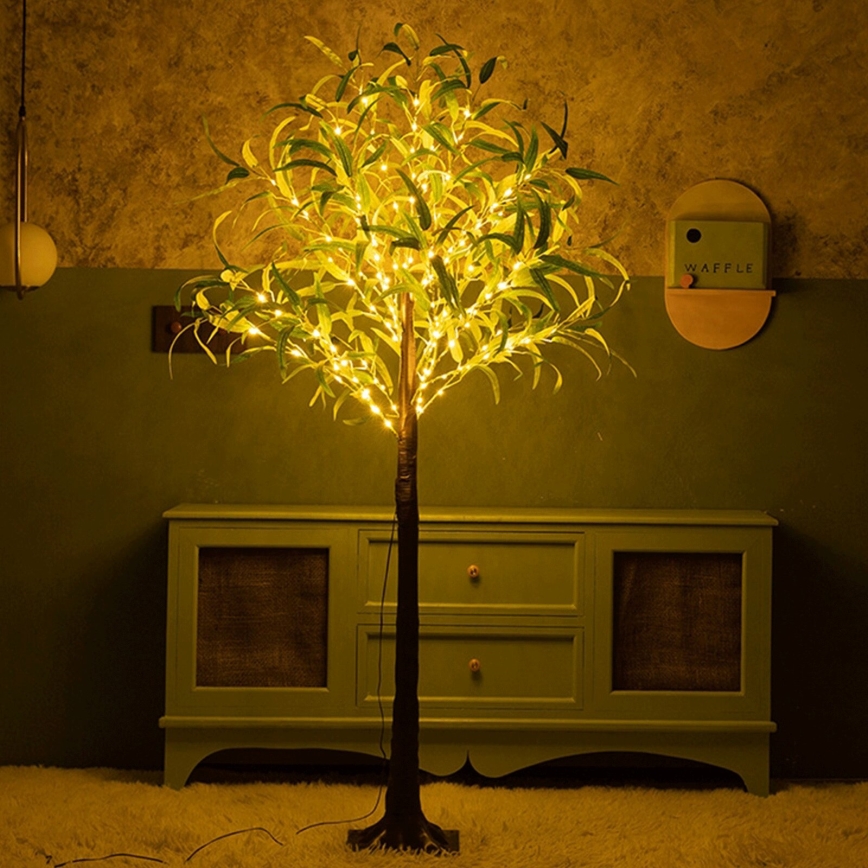 Aigostar - LED Solární dekorace 210xLED/3,5m IP65 teplá bílá olive