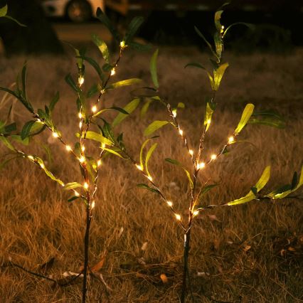 Aigostar - LED Solární dekorace 60xLED/3,5m IP65 teplá bílá olive