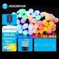 Aigostar - LED Solární dekorační řetěz 50xLED/8 funkcí 12m IP65 multicolor