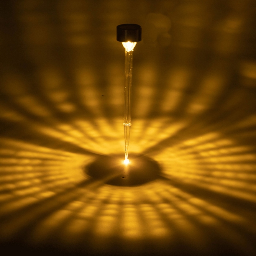 Aigostar - LED Solární lampa LED/0,006W/1,2V 32cm matný chrom 200 mAh 2700K IP44