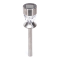 Aigostar - LED Solární lampa LED/0,006W/1,2V 35,5cm matný chrom 100 mAh 3000K IP44