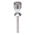 Aigostar - LED Solární lampa LED/0,006W/1,2V 35,5cm matný chrom 2700K IP44 100 mAh