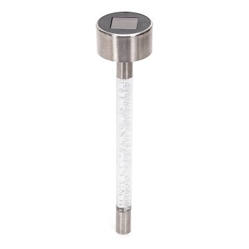 Aigostar - LED Solární lampa LED/0,006W/1,2V 36,7cm matný chrom 6500K IP44