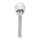 Aigostar - LED Solární lampa LED/0,006W/1,2V 37,8cm matný chrom 6500K IP44 100 mAh