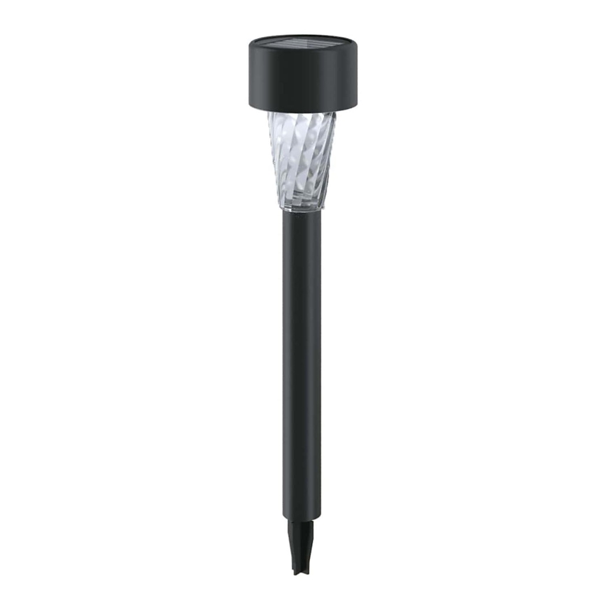 Aigostar - LED Solární lampa LED/0,006W/1,2V 40 mAh 29,5 cm černá 6500K IP44