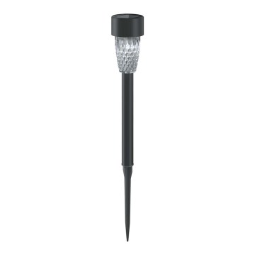 Aigostar - LED Solární lampa LED/0,006W/1,2V 40 mAh 29,7 cm černá 6500K IP44