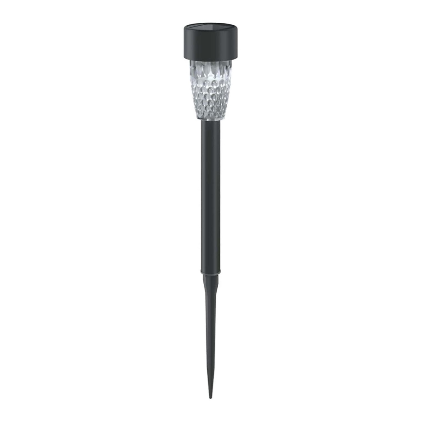 Aigostar - LED Solární lampa LED/0,006W/1,2V 40 mAh 29,7 cm černá 6500K IP44