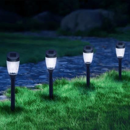 Aigostar - LED Solární lampa LED/0,006W/1,2V 40mAh 6500K IP44 34,5 cm hvězda