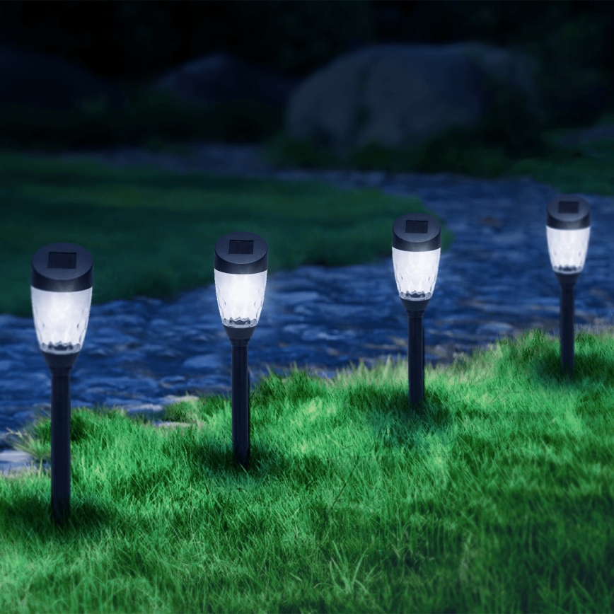 Aigostar - LED Solární lampa LED/0,006W/1,2V 40mAh 6500K IP44 34,5 cm hvězda