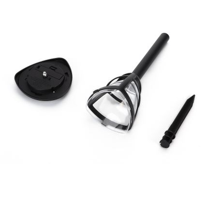 Aigostar - LED Solární lampa LED/0,06W/2V 100 mAh 33,8 cm 6500K IP44 černá