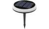 Aigostar - LED Solární lampa LED/0,6W/2V pr. 16,5 cm 3200K/4000K/6500K IP65 černá