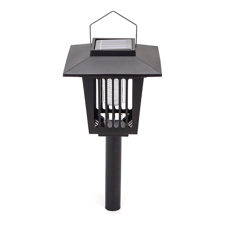 Aigostar - LED Solární lampa s lapačem hmyzu LED/0,03W/1,2V 55,2cm černá 6500K 300 mAh IP44