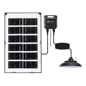 Aigostar - LED Solární lustr LED/35W/12V 3000 mAh 6500K IP65 pr. 15 cm + dálkové ovládání