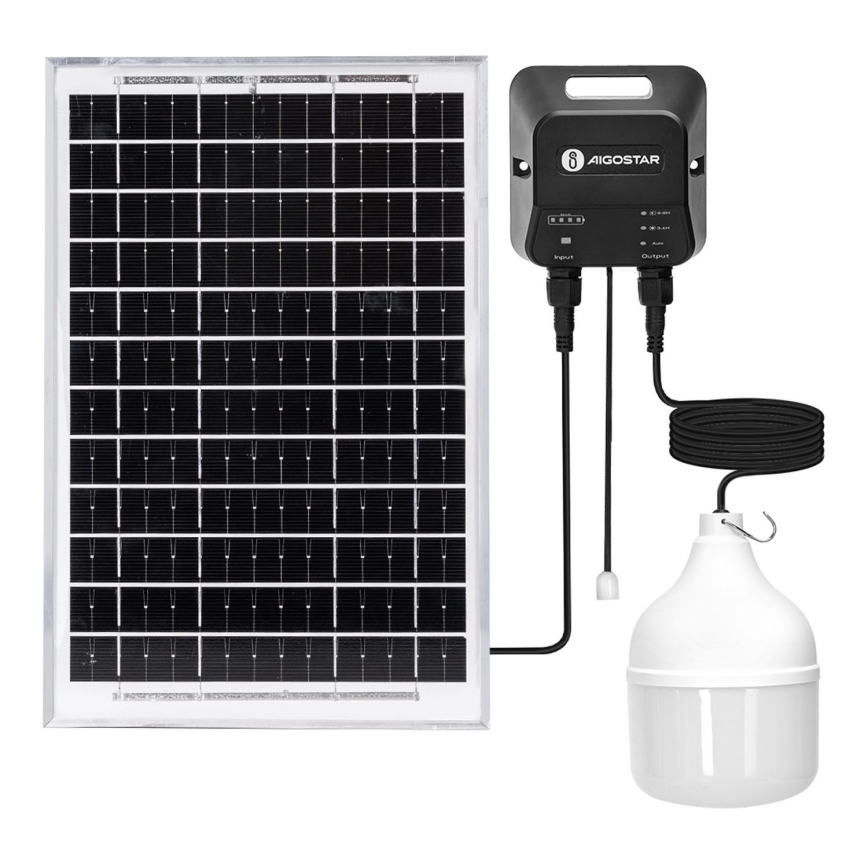 Aigostar - LED Solární lustr LED/70W/12V 6000 mAh 6500K pr. 12 cm + dálkové ovládání