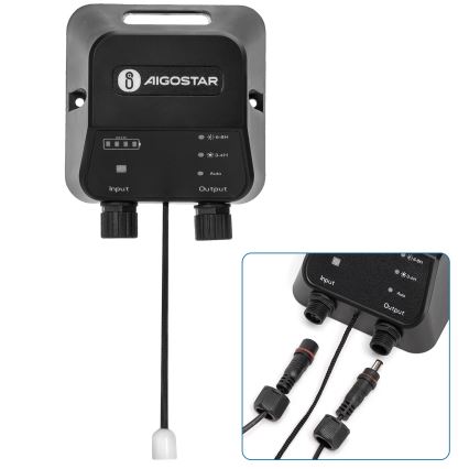Aigostar - LED Solární lustr LED/70W/12V 6000 mAh 6500K pr. 12 cm + dálkové ovládání