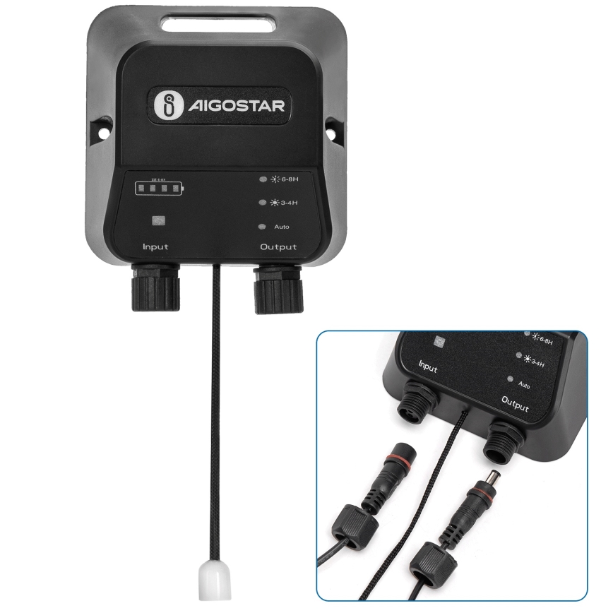 Aigostar - LED Solární lustr LED/70W/12V 6000 mAh 6500K pr. 12 cm + dálkové ovládání