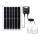 Aigostar - LED Solární lustr se senzorem 2xLED/70W/12V 12000 mAh 6500K IP65 pr. 12 cm + dálkové ovládání