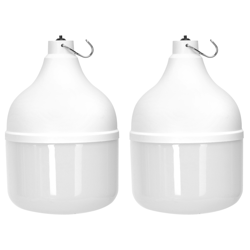 Aigostar - LED Solární lustr se senzorem 2xLED/70W/12V 12000 mAh 6500K pr. 12 cm + dálkové ovládání