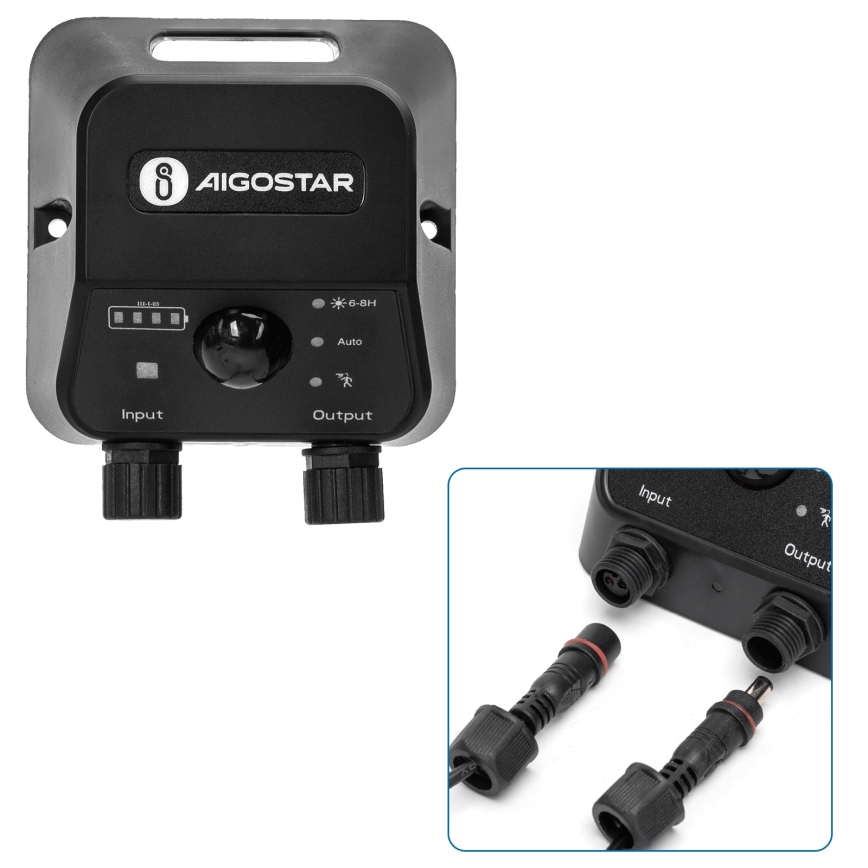 Aigostar - LED Solární lustr se senzorem LED/35W/12V 3000 mAh 6500K pr. 10 cm + dálkové ovládání