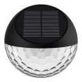 Aigostar - LED Solární nástěnné svítidlo LED/2W/1,2V černá 300 mAh 2700K IP44