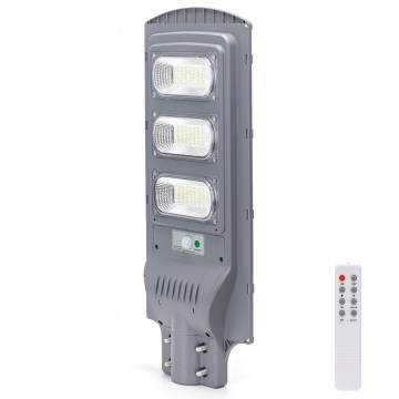 Aigostar - LED Solární pouliční lampa se senzorem LED/150W/3,2V 15000mAh IP65 6500K + dálkové ovládání