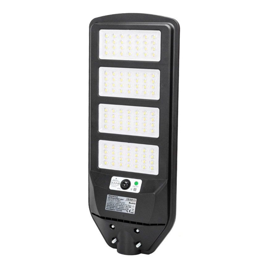 Aigostar - LED Solární pouliční lampa se senzorem LED/200W/3,2V 12000mAh IP65 6500K + dálkové ovládání