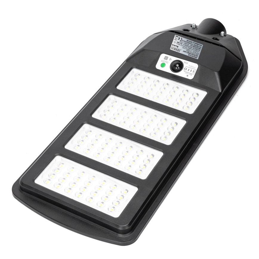 Aigostar - LED Solární pouliční lampa se senzorem LED/200W/3,2V 12000mAh IP65 6500K + dálkové ovládání