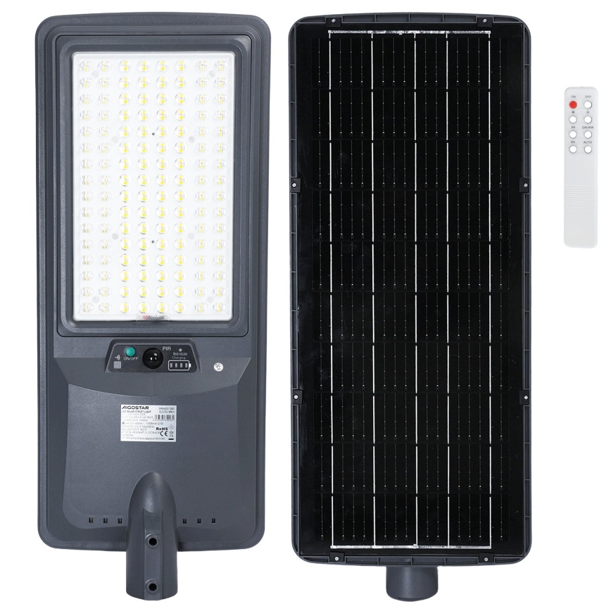 Aigostar - LED Solární pouliční lampa se senzorem LED/300W/3,2V 3600mAh + dálkové ovládání
