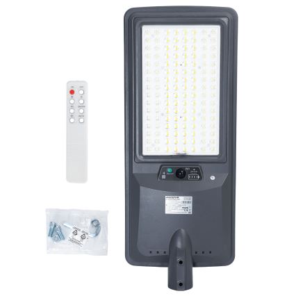 Aigostar - LED Solární pouliční lampa se senzorem LED/300W/3,2V 3600mAh + dálkové ovládání