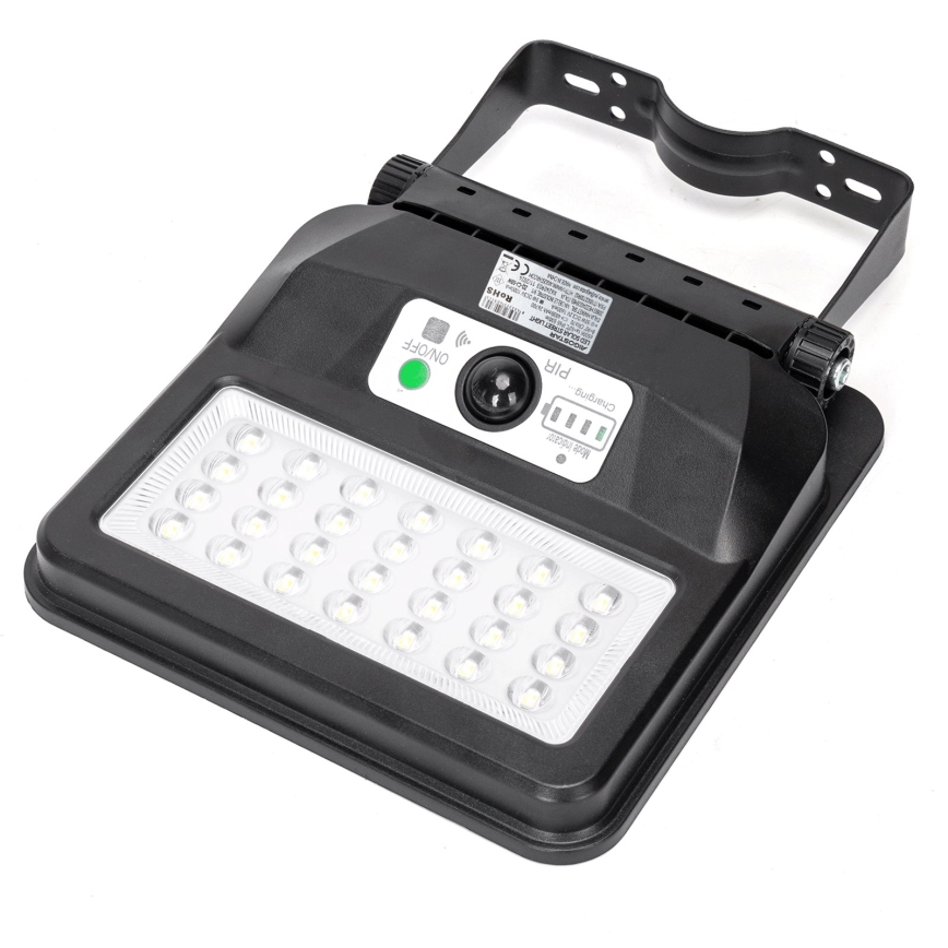 Aigostar - LED Solární pouliční lampa se senzorem LED/50W/3,2V 1000mAh 6500K + dálkové ovládání