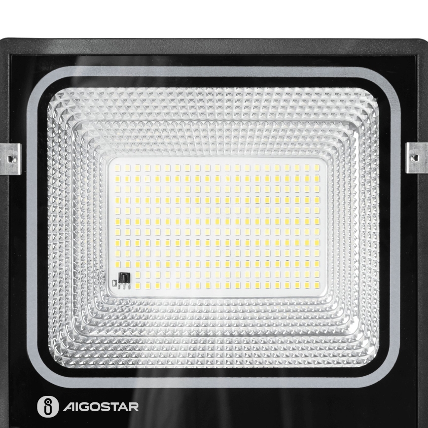 Aigostar - LED Solární reflektor LED/100W/3,2V 2000mAh 3000K/4000K/6500K IP66 + dálkové ovládání