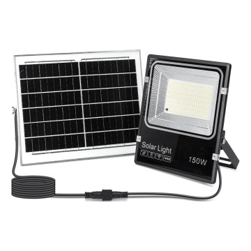 Aigostar - LED Solární reflektor LED/150W/3,2V 3000mAh 3000K/4000K/6500K IP66 + dálkové ovládání