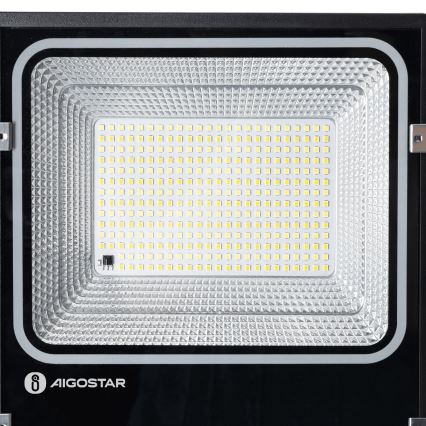 Aigostar - LED Solární reflektor LED/150W/3,2V 3000mAh 3000K/4000K/6500K IP66 + dálkové ovládání