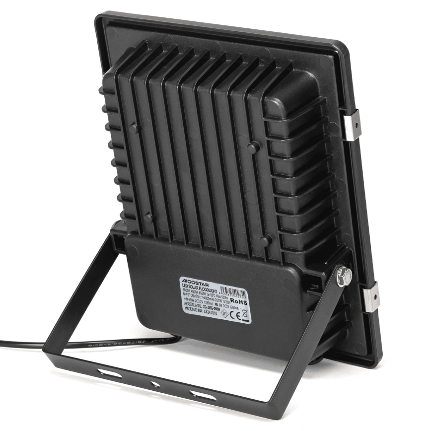 Aigostar - LED Solární reflektor LED/50W/3,2V 1200mAh 3000K/4000K/6500K IP66 + dálkové ovládání