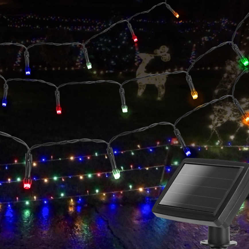 Aigostar - LED Solární řetěz 100xLED/11,9m IP44 multicolor
