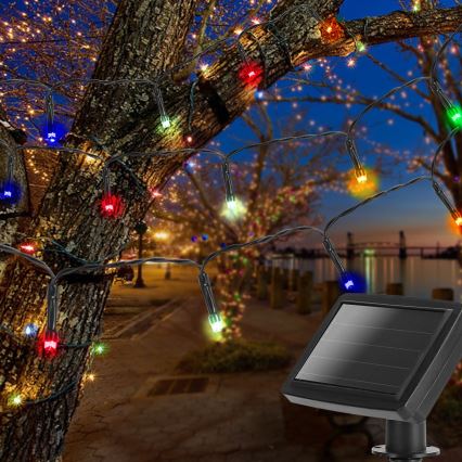 Aigostar - LED Solární řetěz 100xLED/11,9m IP44 multicolor