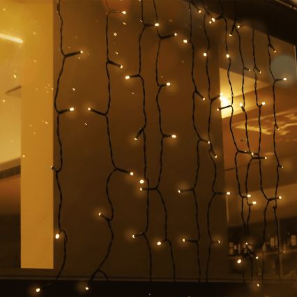 Aigostar - LED Solární  řetěz 100xLED/8 funkcí 4x1m IP65 teplá bílá 800 mAh