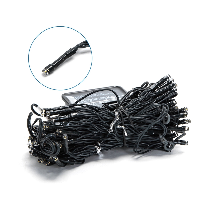 Aigostar - LED Solární  řetěz 100xLED/8 funkcí 4x1m IP65 teplá bílá 800 mAh