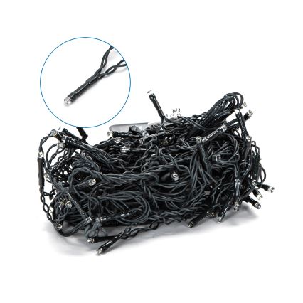 Aigostar - LED Solární  řetěz 100xLED/8 funkcí 8x0,6m 500 mAh IP65 studená bílá